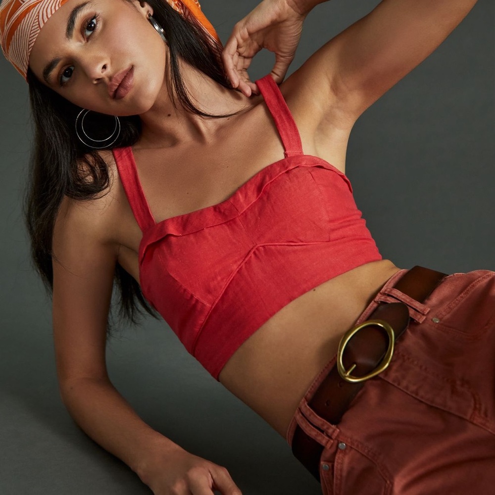 *Anthropologie Maeve Bustier Top